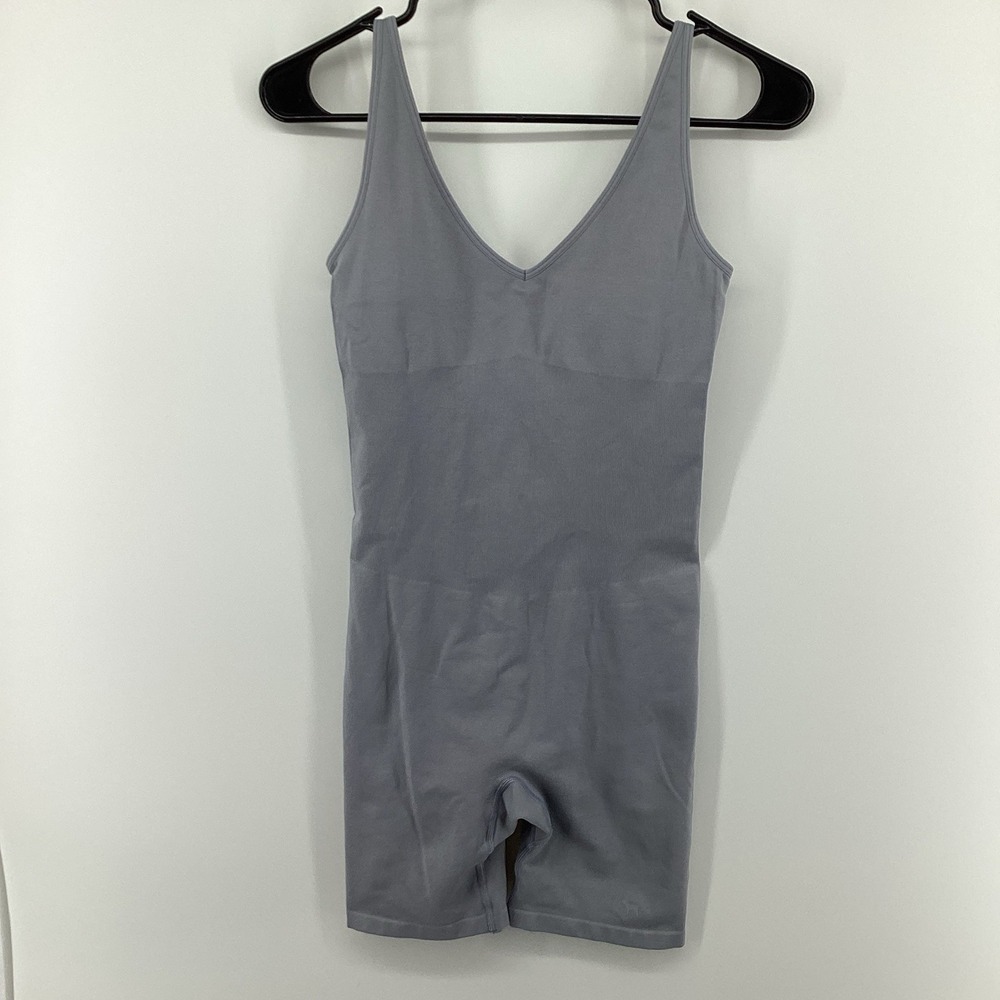 Pink Active Seamless‎ sculpting Compression Brief Bodysuit, Color Gray XS - New